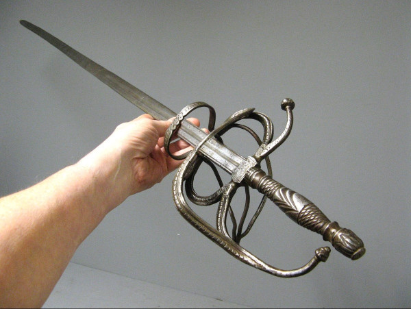 16th/17th century style rapier from the Viollet Le Duc 19th century period.
