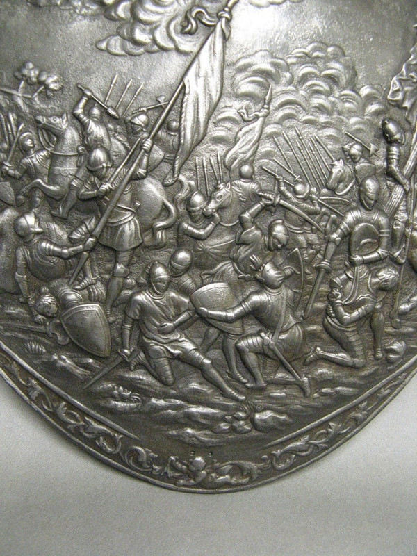 Decorative Shield. Violet Le Duc. France 19th Century.