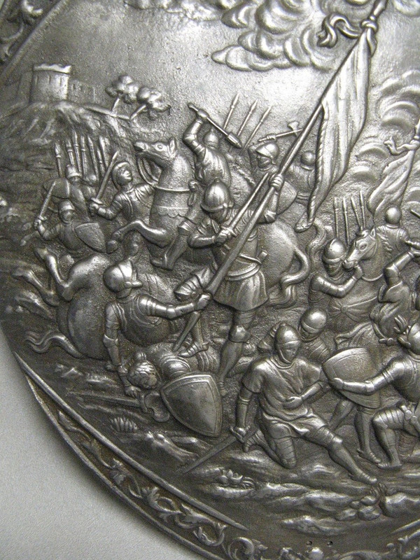 Decorative Shield. Violet Le Duc. France 19th Century.