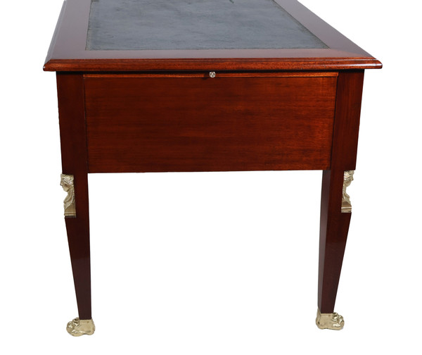 Bureau plat double face Style retour d’Égypte époque fin XIXe