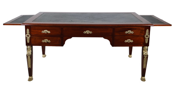 Bureau plat double face Style retour d’Égypte époque fin XIXe