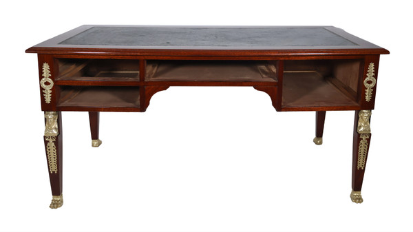 Bureau plat double face Style retour d’Égypte époque fin XIXe