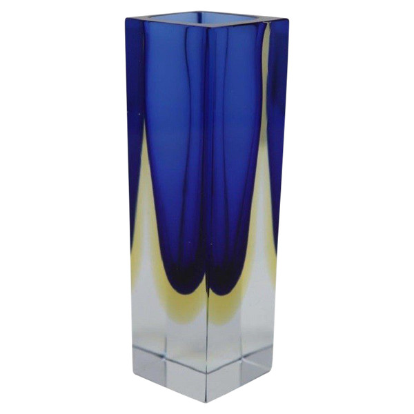 Petit Vase Bleu par Flavio Poli pour Seguso, 1970s