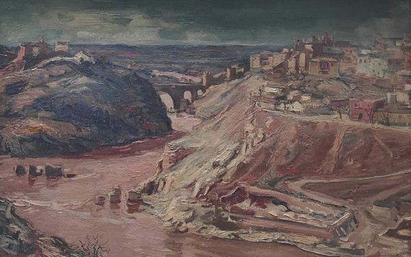 Jean Rigaud (1912-1999) - Vue De Tolède, 1956