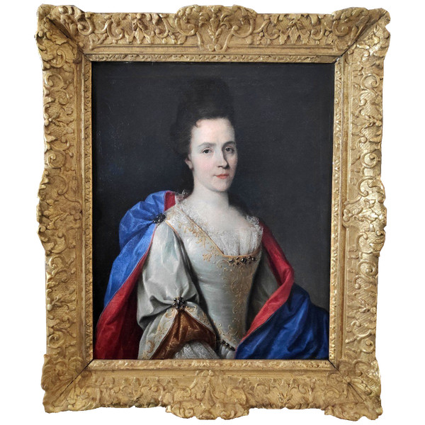 Etienne Odot Garot Dubuisson (1652-1732), Ritratto di donna elegante datato 1703