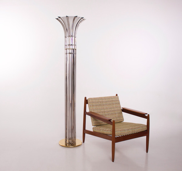 “Curve Tryedal” floor lamp, Murano, Alberto Dona.