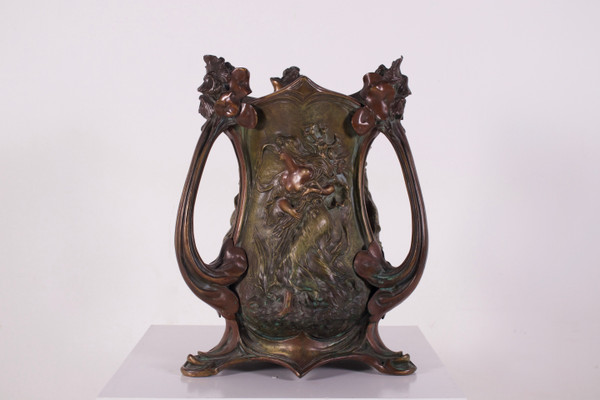 Großer Jugendstil-Jardiniere, Raphaël Charles Peyre.