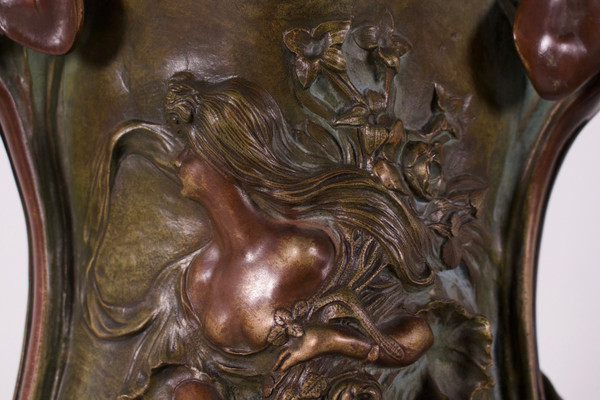 Großer Jugendstil-Jardiniere, Raphaël Charles Peyre.
