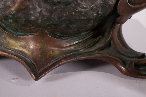 Großer Jugendstil-Jardiniere, Raphaël Charles Peyre.