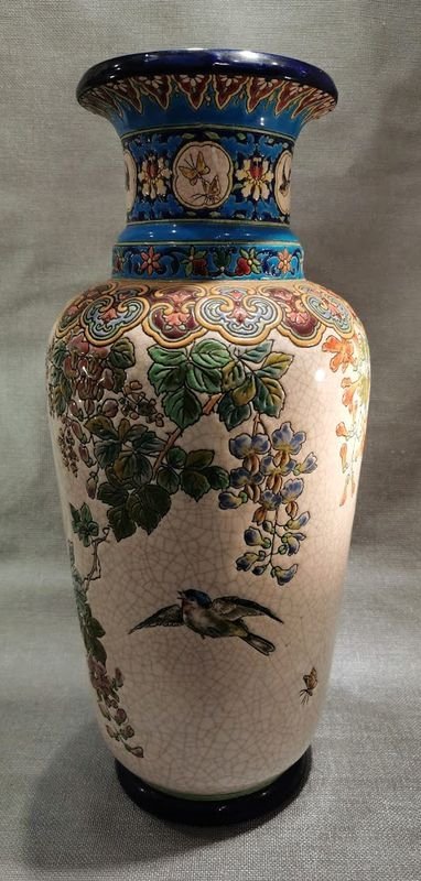 Longwy Grand Vase Art Nouveau