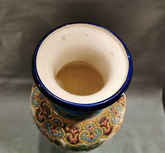 Longwy Grand Vase Art Nouveau