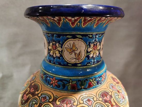 Longwy Grand Vase Art Nouveau