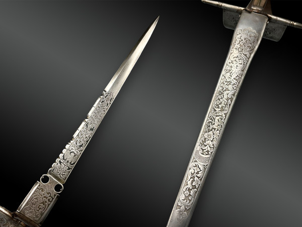 DAGGER called "LEFT-HAND" - Toledo, Spain - 1855
