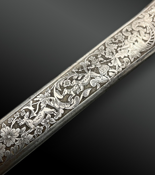 DAGGER called "LEFT-HAND" - Toledo, Spain - 1855