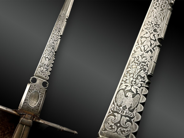 DAGGER called "LEFT-HAND" - Toledo, Spain - 1855