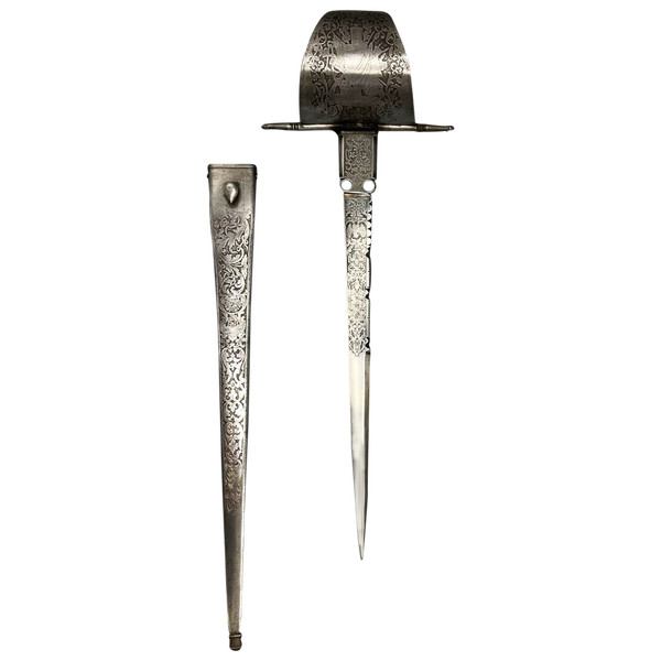DAGGER called "LEFT-HAND" - Toledo, Spain - 1855