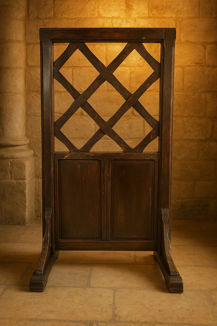 Oak Church Nave Separator - From Notre-Dame Cathedral in Paris