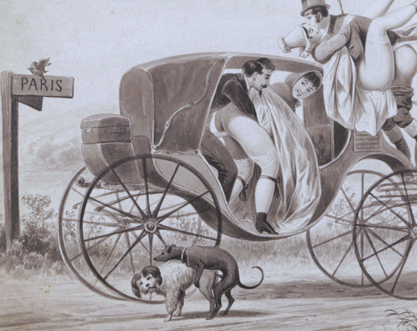Scuola FRANCESE intorno al 1830, Verso Parigi!
