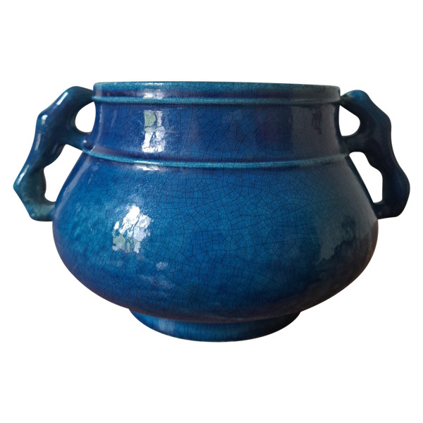 Pol Chambost (1906-1983) - Coupe En Céramique Bleu