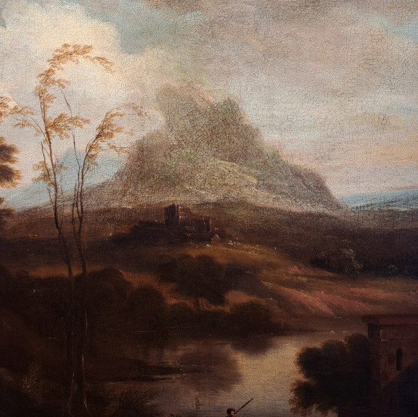 Pieter Van Bloemen (1657-1720), Suiveur De - Animated Scene In The Ruins
