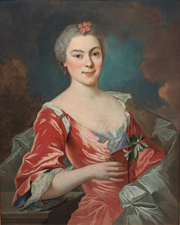 Portrait of a Lady of Quality - Attributed to Louis Tocqué (1696-1772)