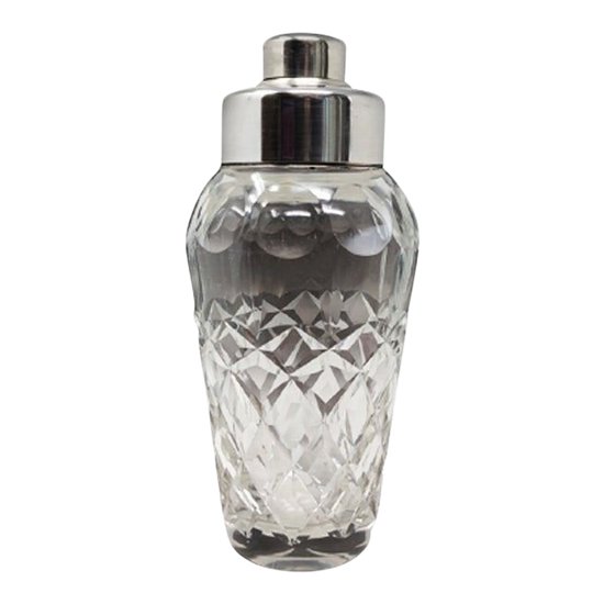1950s Gorgeous Bohemian Cut Crystal Cocktail. Made in Italy
