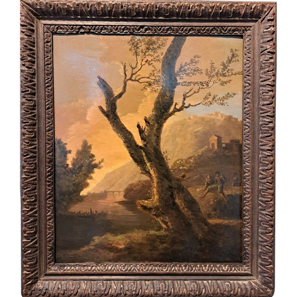 Salvatore Rosa (1615-1673) Seguace di, Soldati in un paesaggio