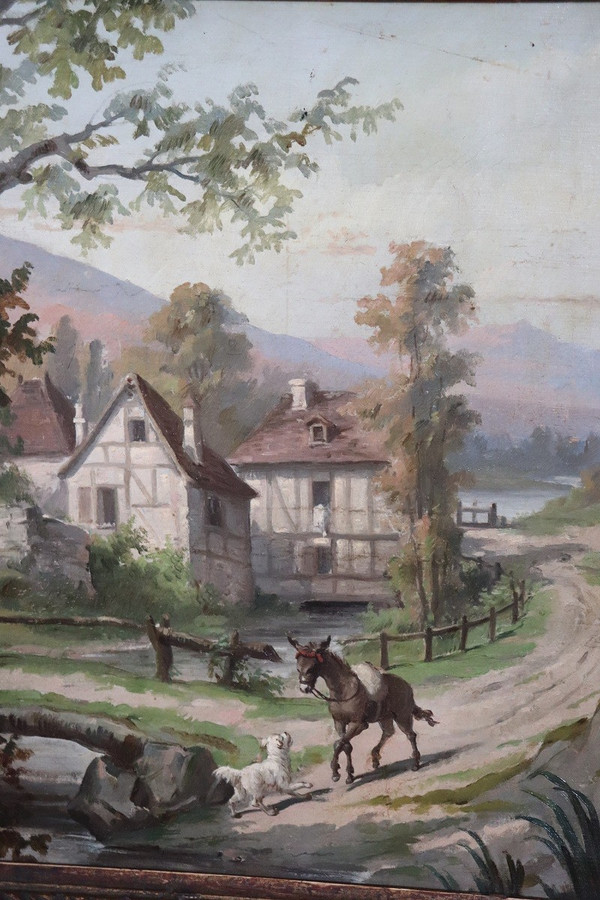 Ölgemälde auf Leinwand, Gerahmt, 2er Set