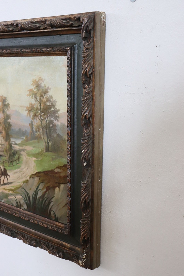 Ölgemälde auf Leinwand, Gerahmt, 2er Set