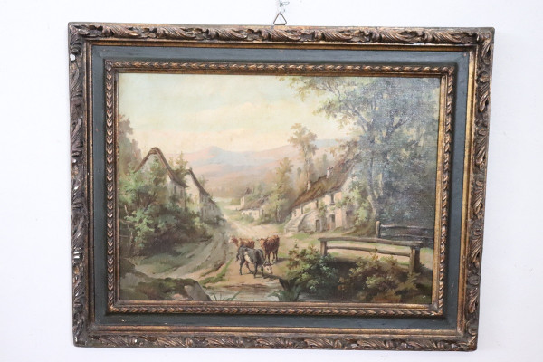 Ölgemälde auf Leinwand, Gerahmt, 2er Set