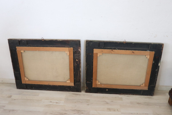 Ölgemälde auf Leinwand, Gerahmt, 2er Set