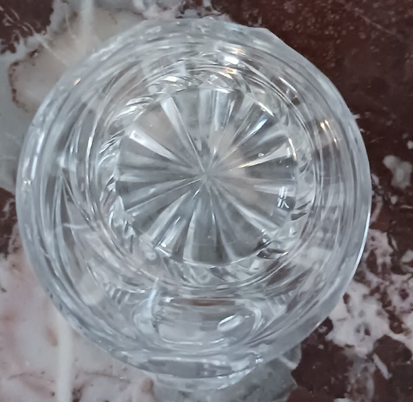 Baccarat (?), dopo Gayrard - calice con ceramica di cristallo Charles X, 1830 ca.