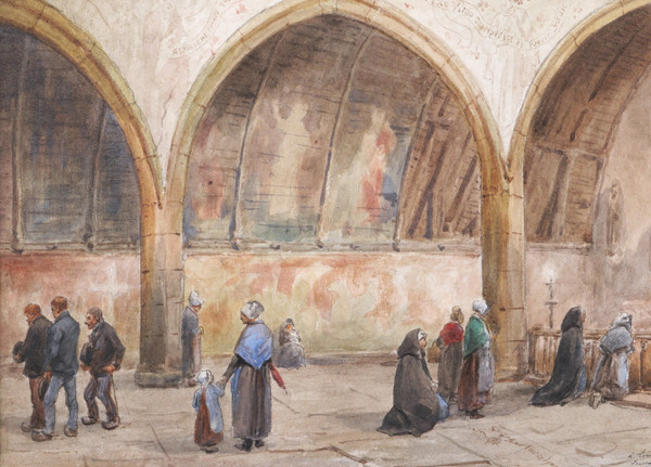 Paul Louis Léger CHARDIN, Animierte Innenansicht der Kapelle von Kermaria in Plouha