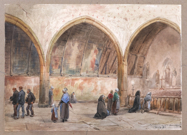 Paul Louis Léger CHARDIN, Animierte Innenansicht der Kapelle von Kermaria in Plouha