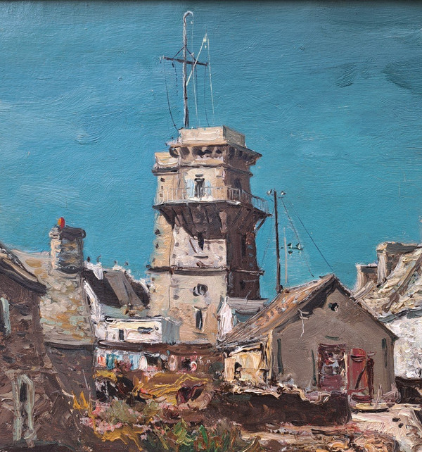 Jean Rigaud (1912-1999) - Le Sémaphore De l'île De Molène - 1957