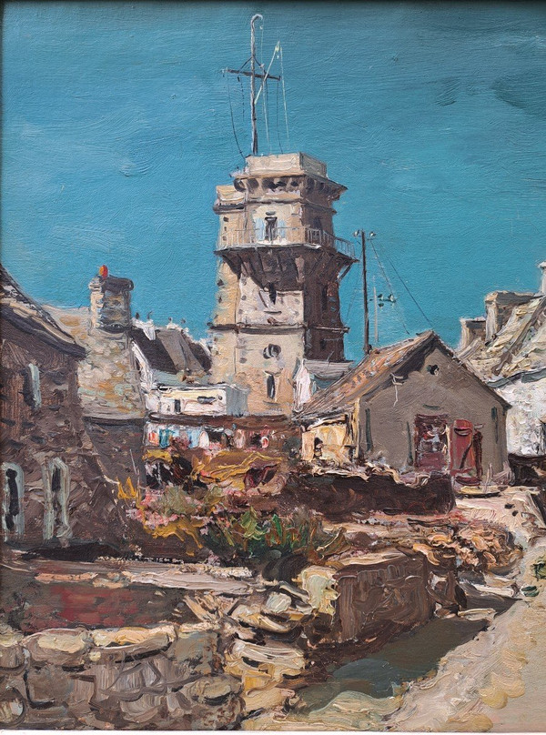 Jean Rigaud (1912-1999) - Le Sémaphore De l'île De Molène - 1957