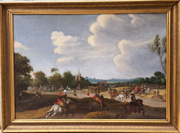 Pieter Meulener (1602-1654), L’attaque Du Convoi, Grand Format