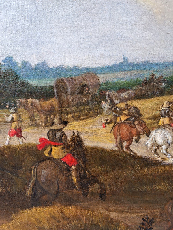Pieter Meulener (1602-1654), L’attaque Du Convoi, Grand Format