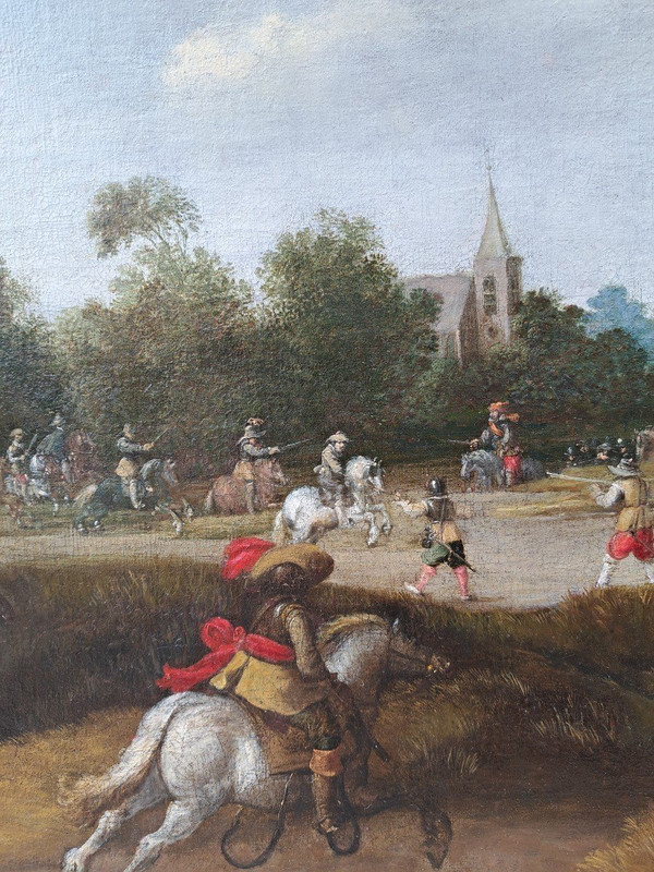 Pieter Meulener (1602-1654), L’attaque Du Convoi, Grand Format