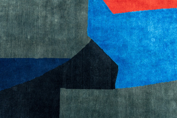 Hand-woven tapestry inspired by Serge Poliakoff. Year 2023. LS58095509E