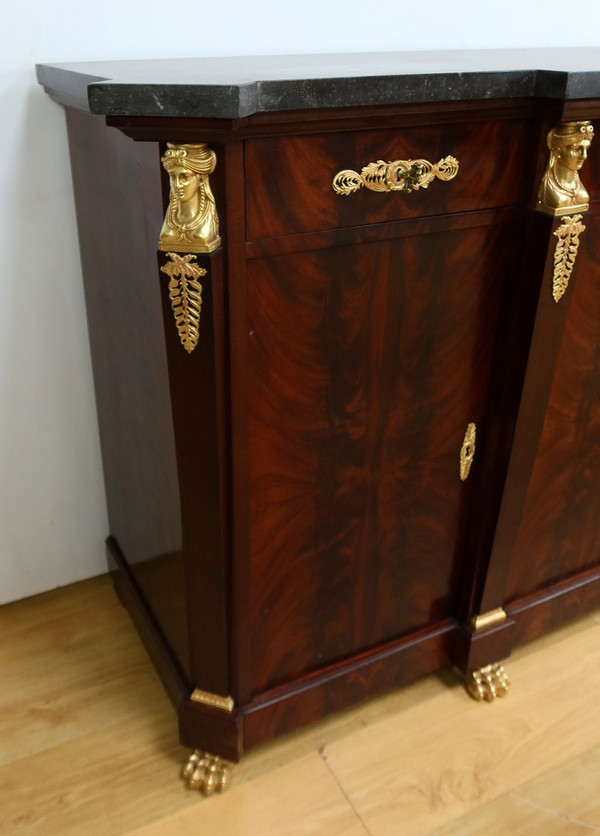 Enfilade en Ronce d’Acajou, style Retour d’Égypte – Début XXe