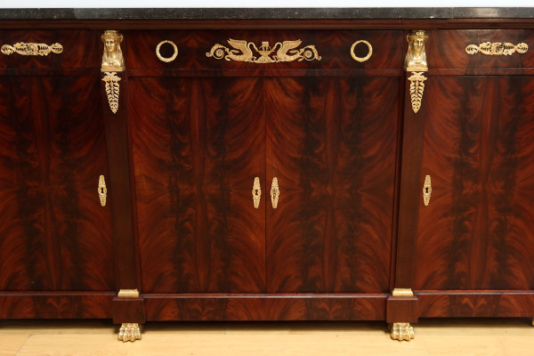 Enfilade en Ronce d’Acajou, style Retour d’Égypte – Début XXe