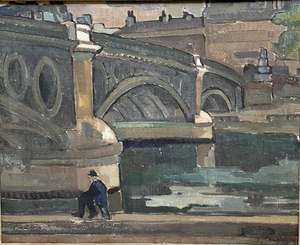 Pêcheur sur les quais de Seine