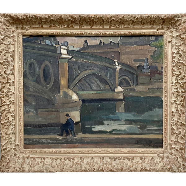 Pêcheur sur les quais de Seine