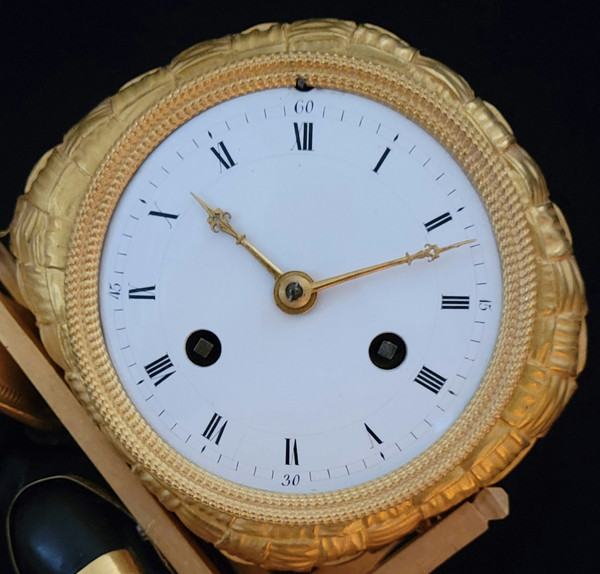 Clock the porter "le portefaix noir" after J.A.REICHE CIRCA 1810