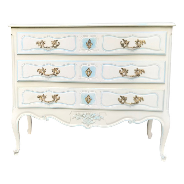 Kommode im Stil Louis XV /Regency aus lackiertem Holz