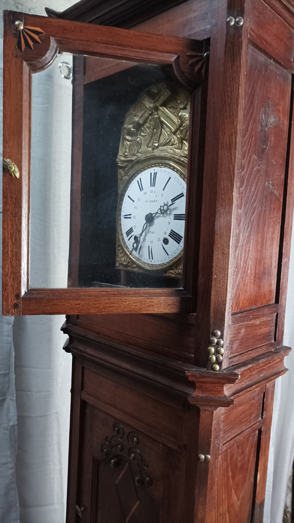 19th century Breton chestnut Comtoise clock