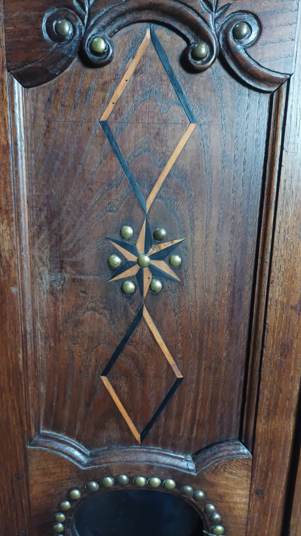 19th century Breton chestnut Comtoise clock