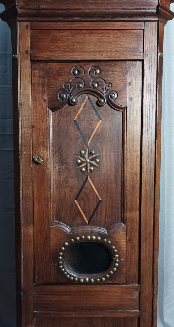 19th century Breton chestnut Comtoise clock