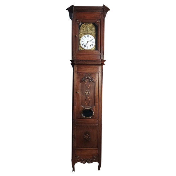 19th century Breton chestnut Comtoise clock